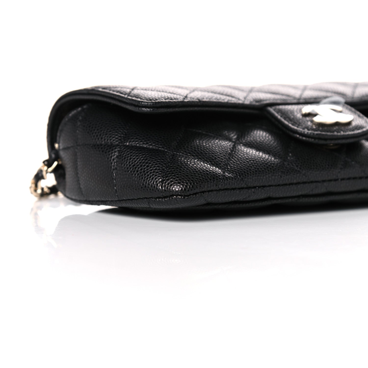 Chanel Caviar Quilted Glasses Case With Chain Black 9 of 11