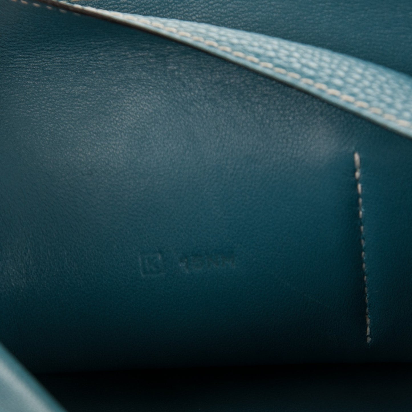 Togo Dogon Duo Wallet Blue Jean