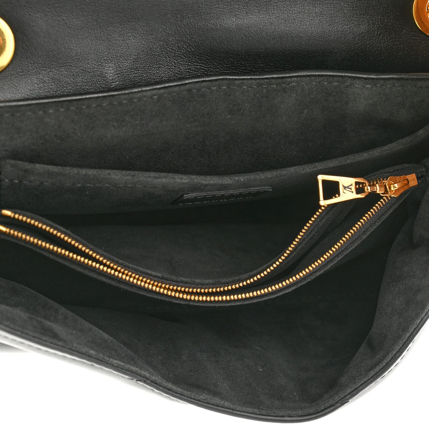 Louis Vuitton Calfskin LV New Wave Chain Bag Black 5 of 9