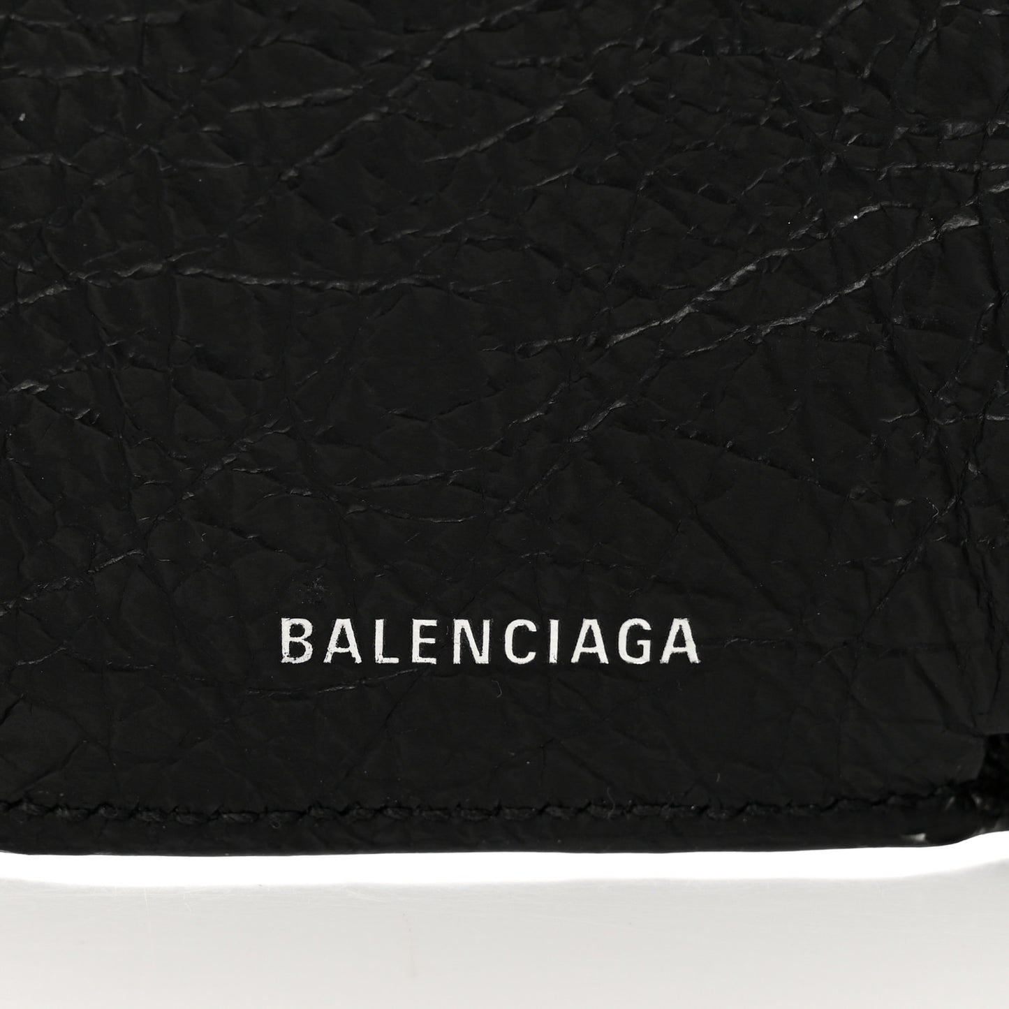 Agneau Graffiti Mini Papier Wallet Black Multicolor
