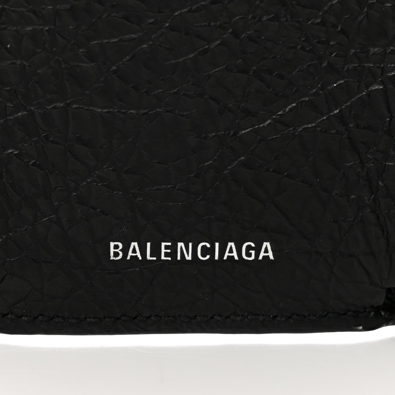 Balenciaga Agneau Graffiti Mini Papier Wallet Black Multicolor 6 of 7