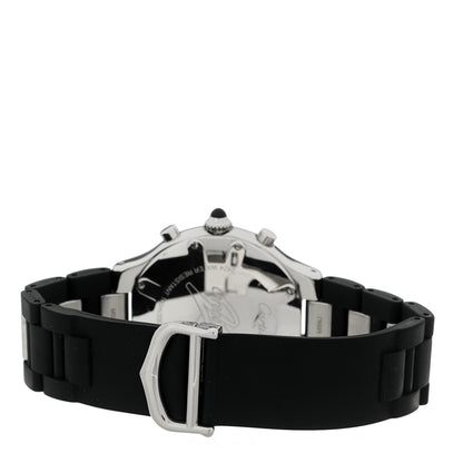 Cartier Stainless Steel Rubber 38mm Must 21 Chronoscaph Quartz Watch Black 3 of 4