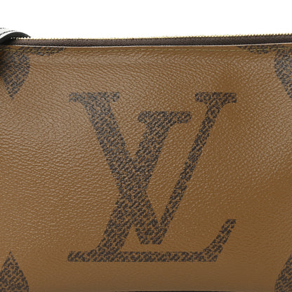 Louis Vuitton Reverse Monogram Giant Double Zip Pochette 9 of 12