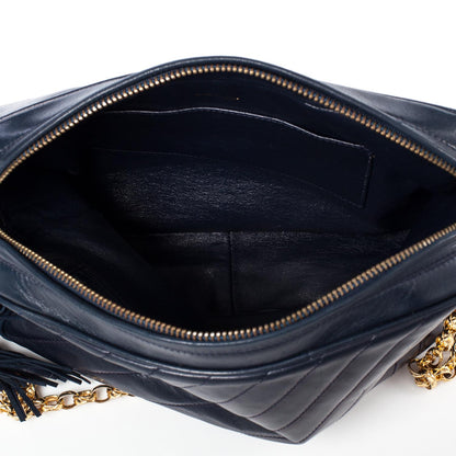 Chanel Lambskin Tassel Camera Case Navy 7 of 11