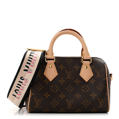 Louis Vuitton Monogram Speedy Bandouliere 20 Black 1 of 11