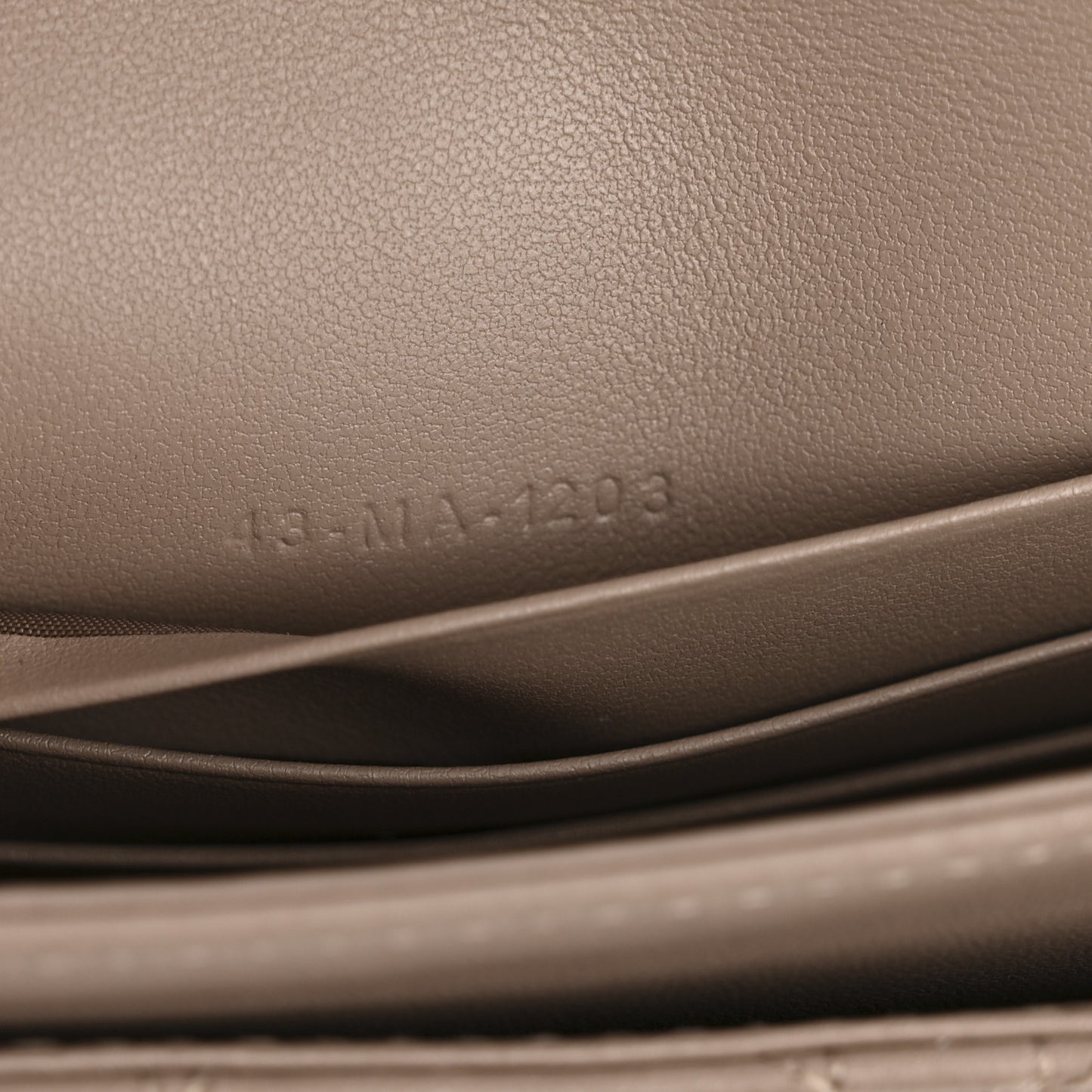 Lambskin Cannage Mini My Dior Bag Powder Beige