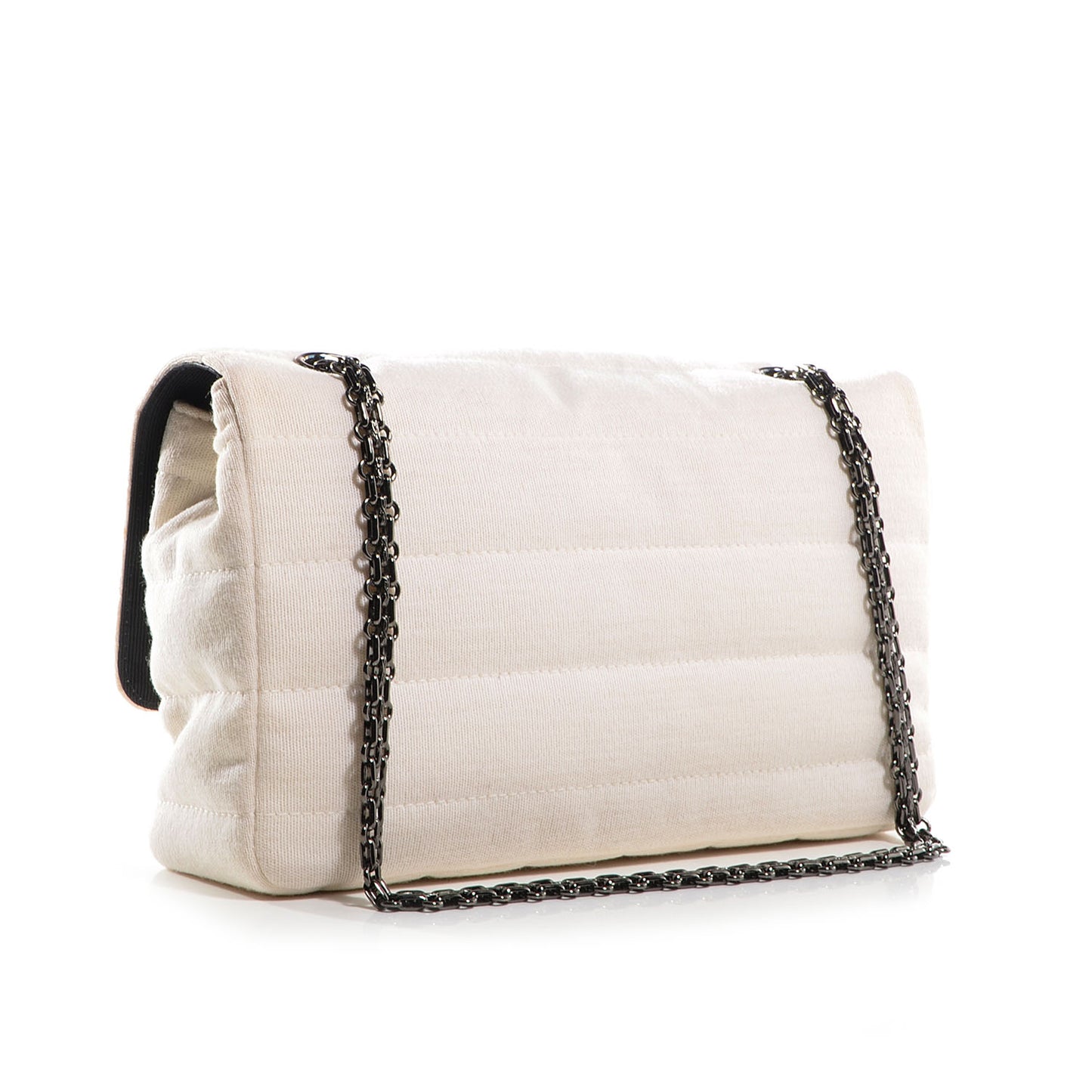 Horizontal Quilt Jersey Mademoiselle Flap Ivory