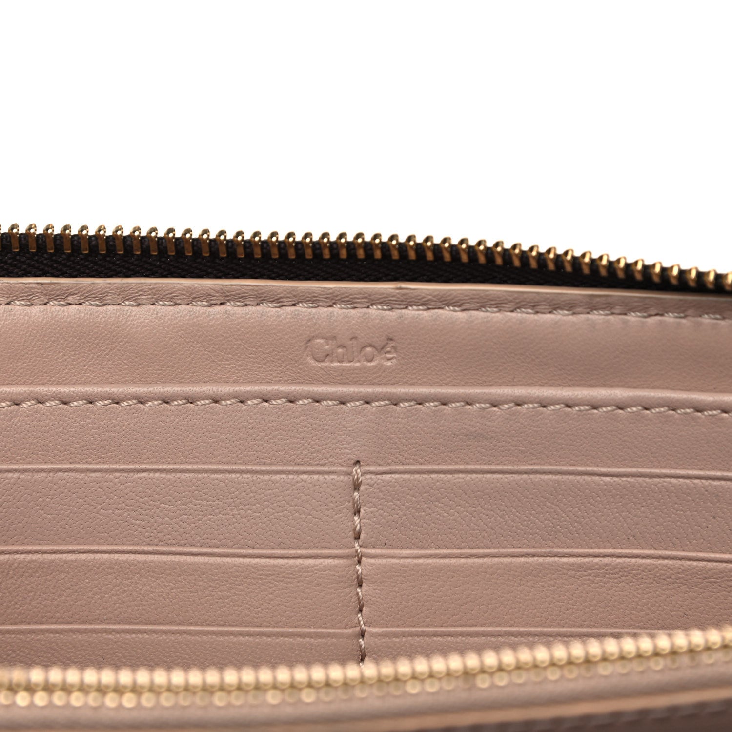 Chloe Calfskin Marcie Long Zip Around Wallet Black Raisin 6 of 15