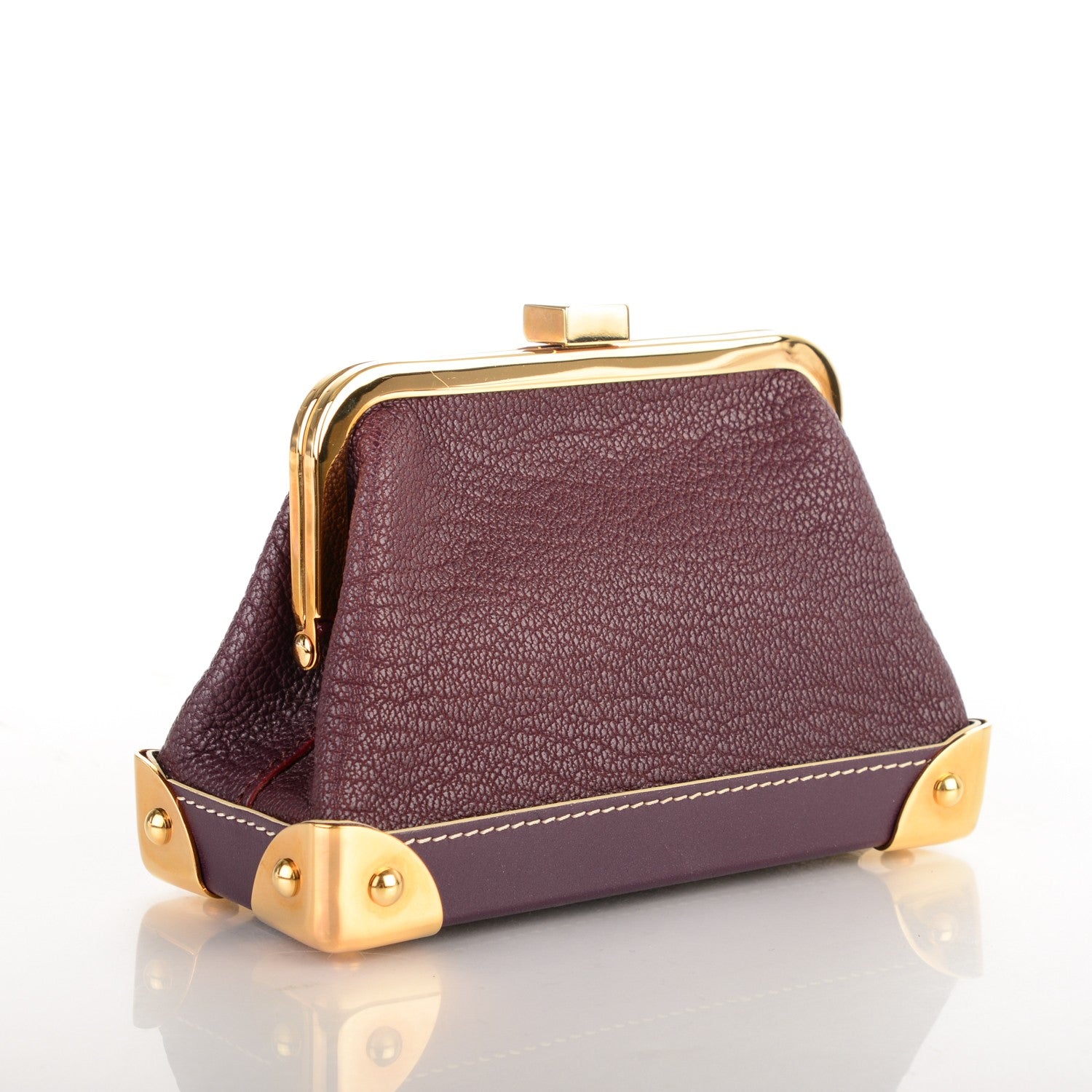 Louis Vuitton Suhali Porte-Monnaie Coin Purse Prune 3 of 6