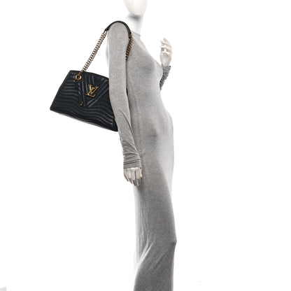 Louis Vuitton Calfskin New Wave Chain Tote Black 2 of 9