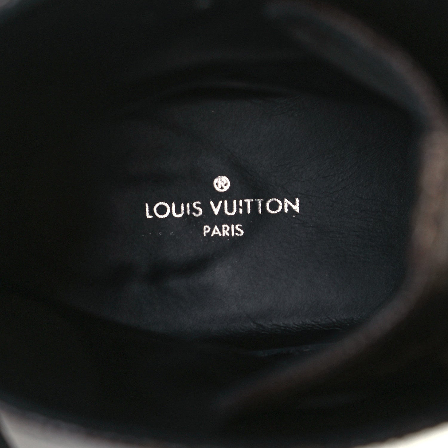 Louis Vuitton Calfskin Monogram Wonderland Flat Ranger Boots 38 Black 8 of 8