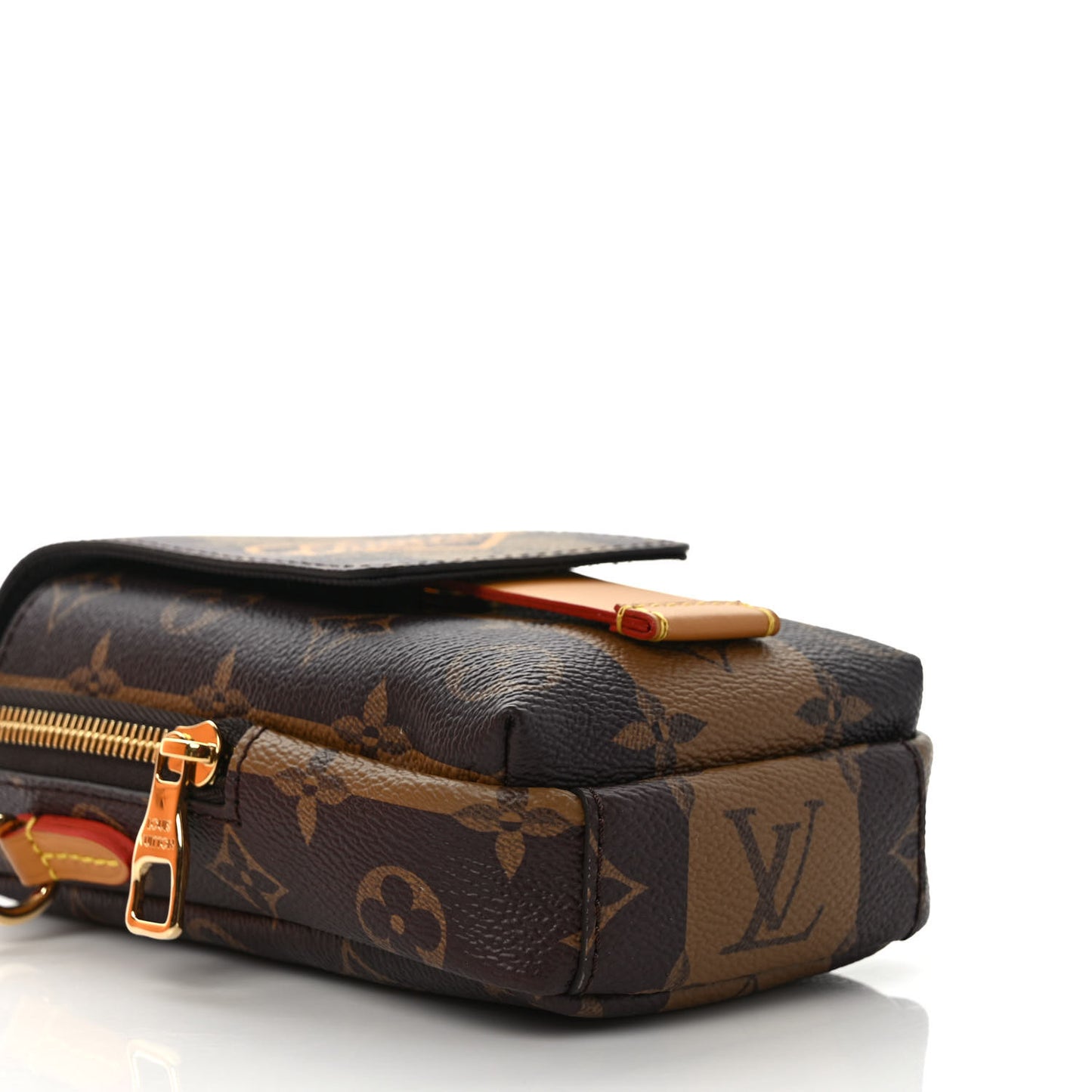 X NIGO Reverse Monogram Flat Double Phone Pouch