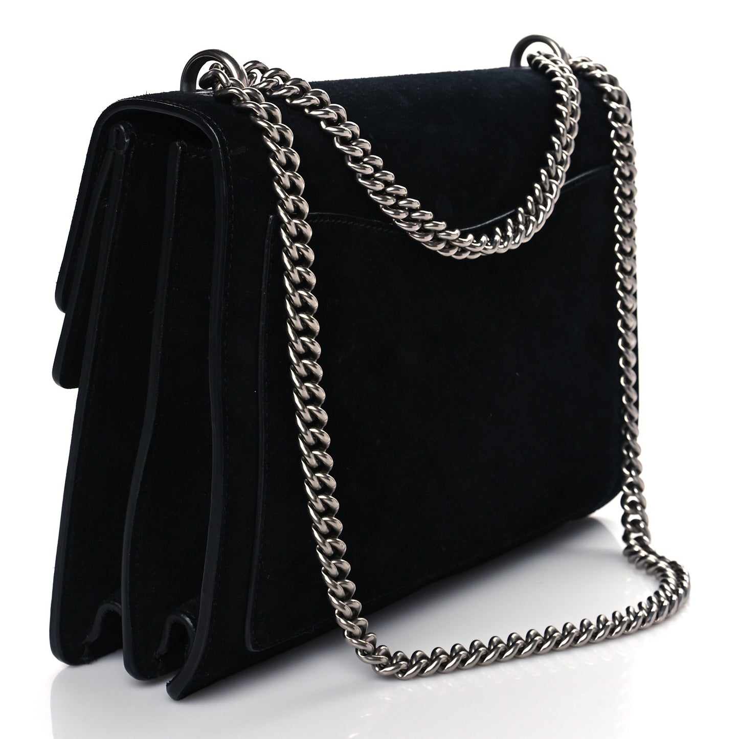 Suede Medium Dionysus Shoulder Bag Black