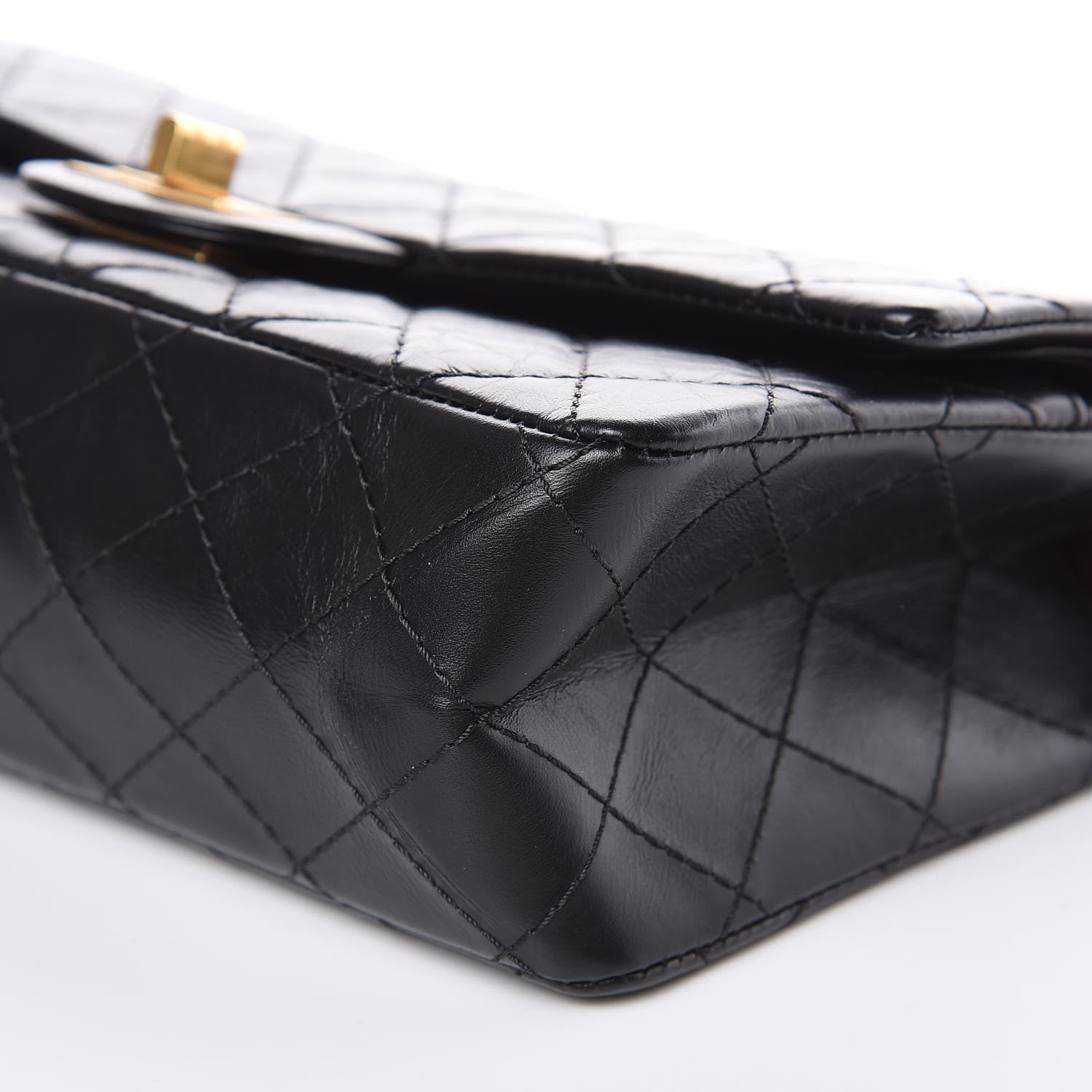 Chanel Aged Calfskin Quilted 2.55 Reissue 225 Flap Black 9 of 9