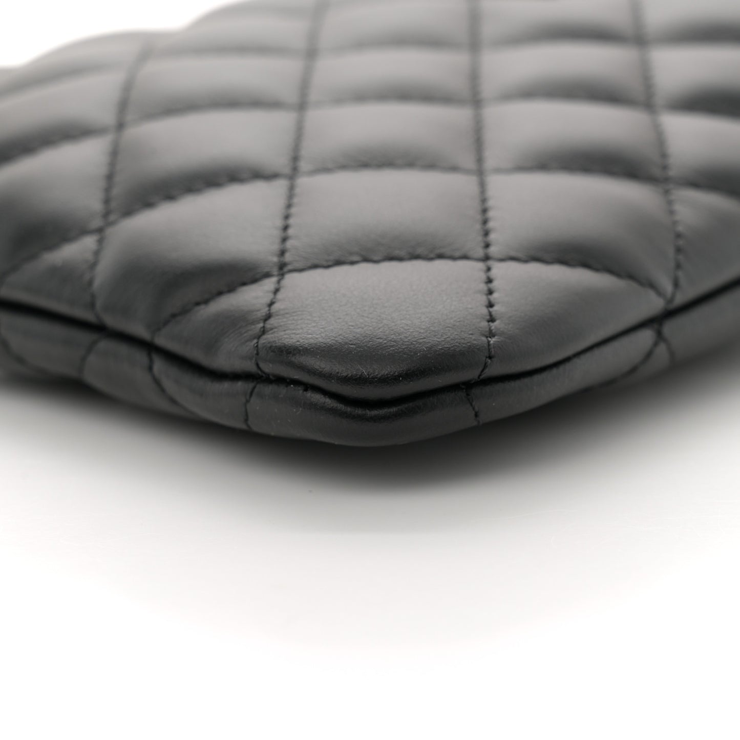 Lambskin Quilted Crossbody Bag Black