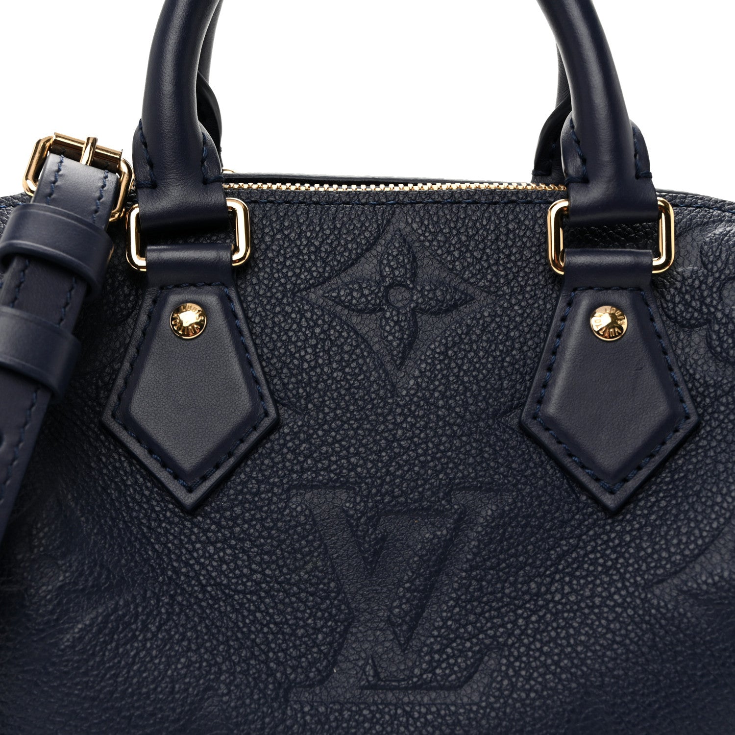 Louis Vuitton Empreinte Monogram Giant Speedy Bandouliere 20 Navy 7 of 9