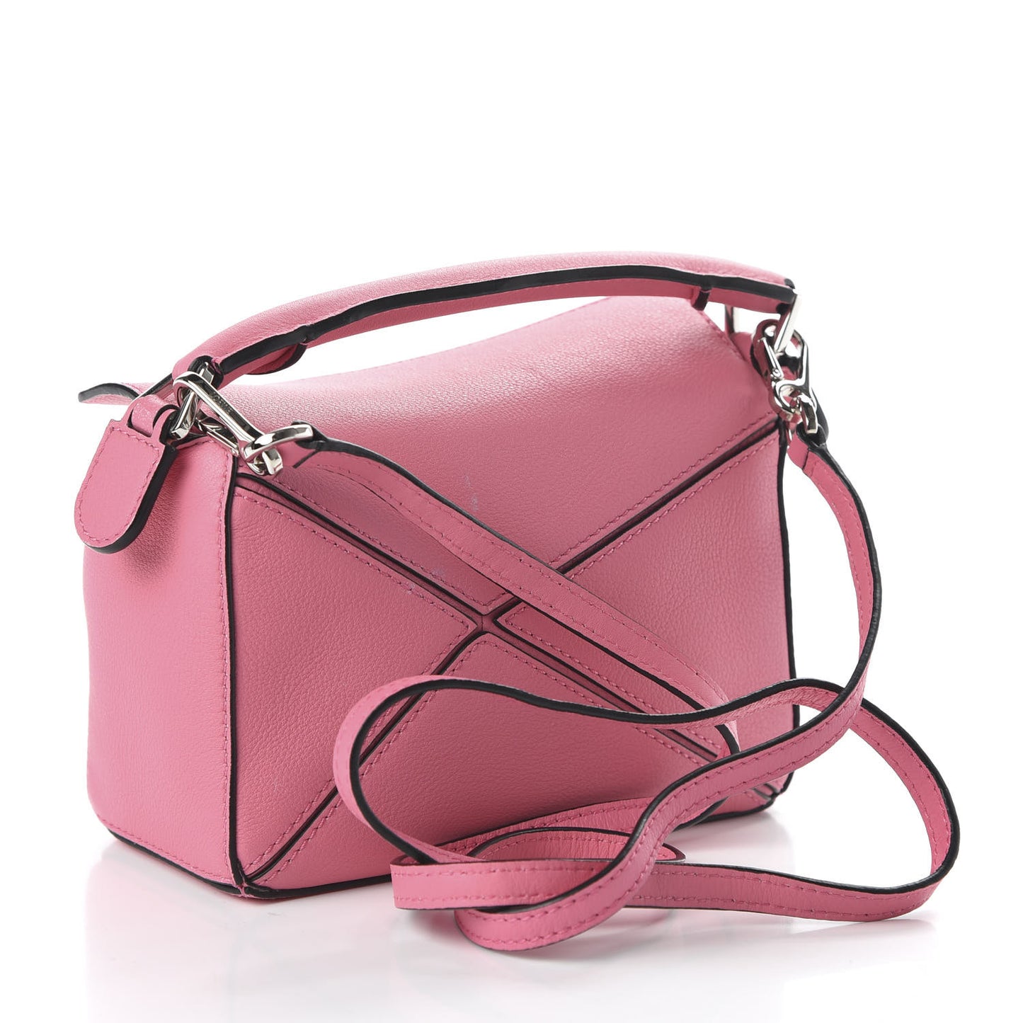 Calfskin Mini Puzzle Bag Wild Rose