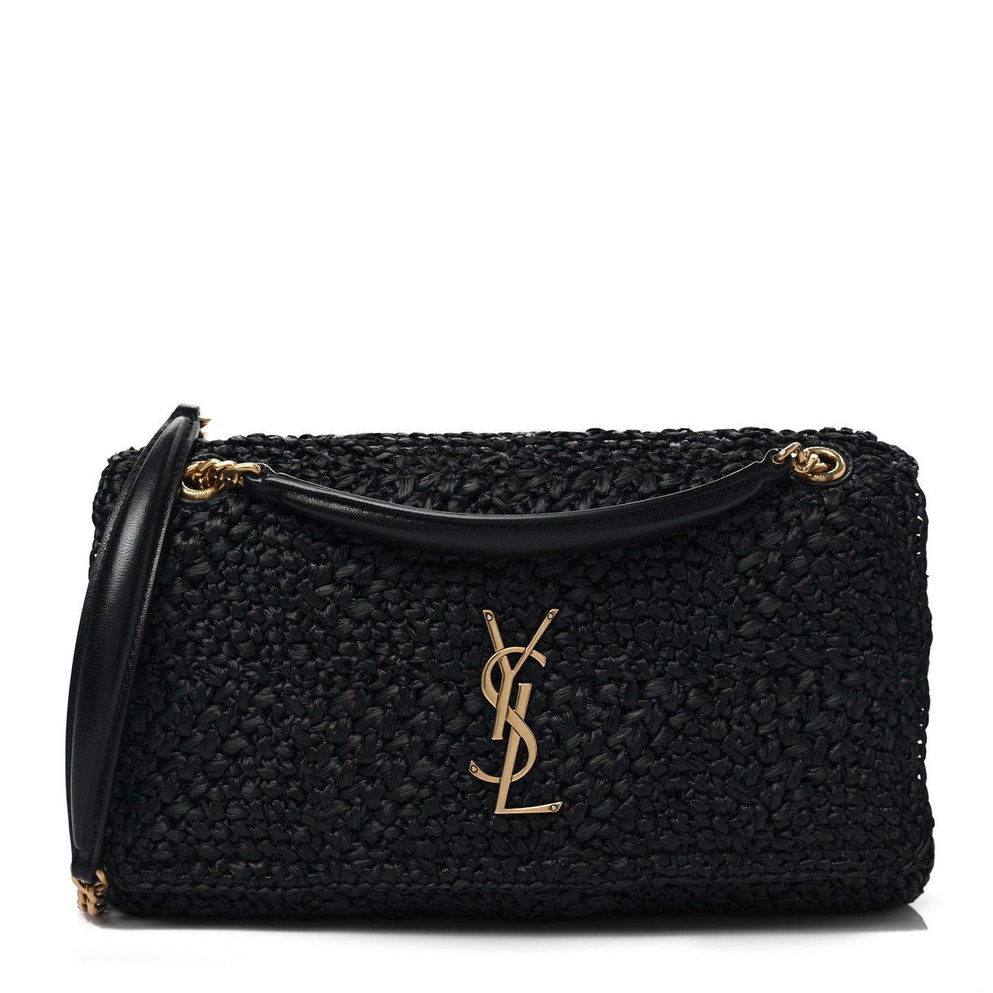 Raffia Monogram Medium Jamie Black