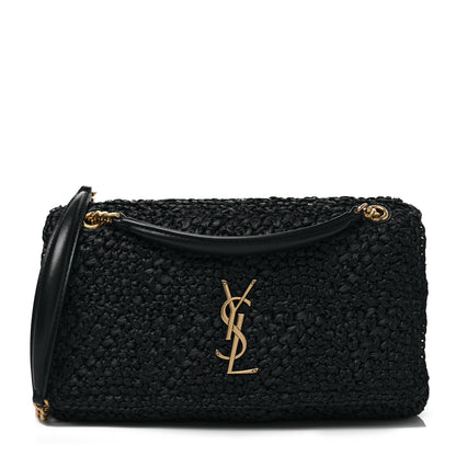 Saint Laurent Raffia Monogram Medium Jamie Black 1 of 7