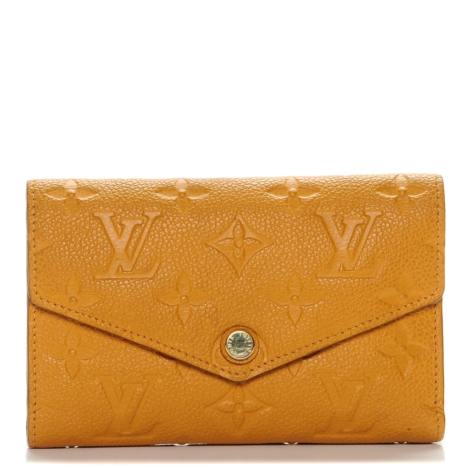 Louis Vuitton Empreinte Compact Curieuse Wallet Safran 1 of 6