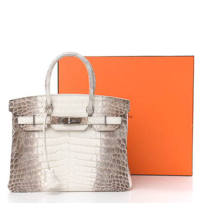 Hermes Matte Niloticus Crocodile Himalaya Birkin 30 Blanc 17 of 17