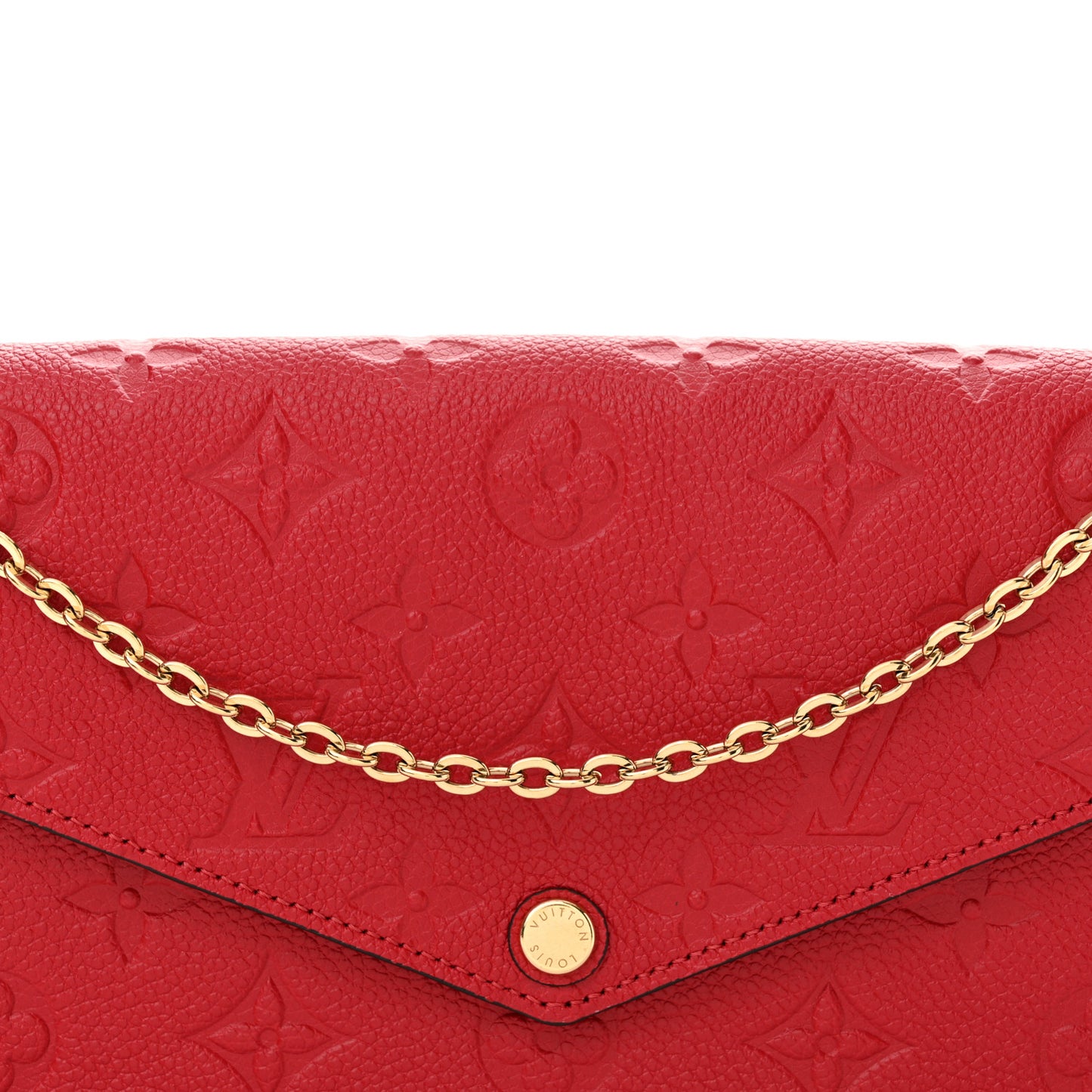 Empreinte Pochette Felicie Chain Wallet Scarlet