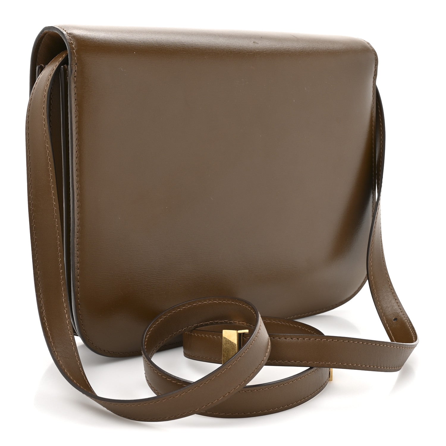 Celine Box Calfskin Medium Classic Box Flap Bag Camel 3 of 13