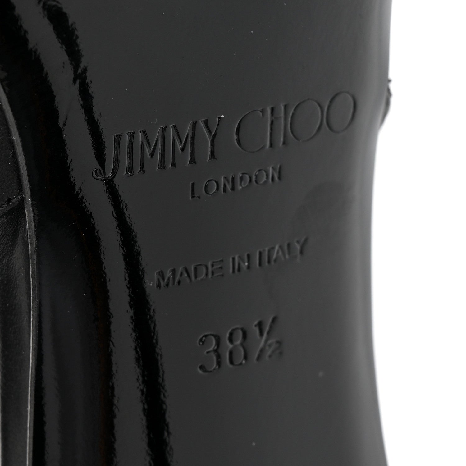 Jimmy Choo Calfskin Isa 95 Slingback Pumps 38.5 Black 7 of 9