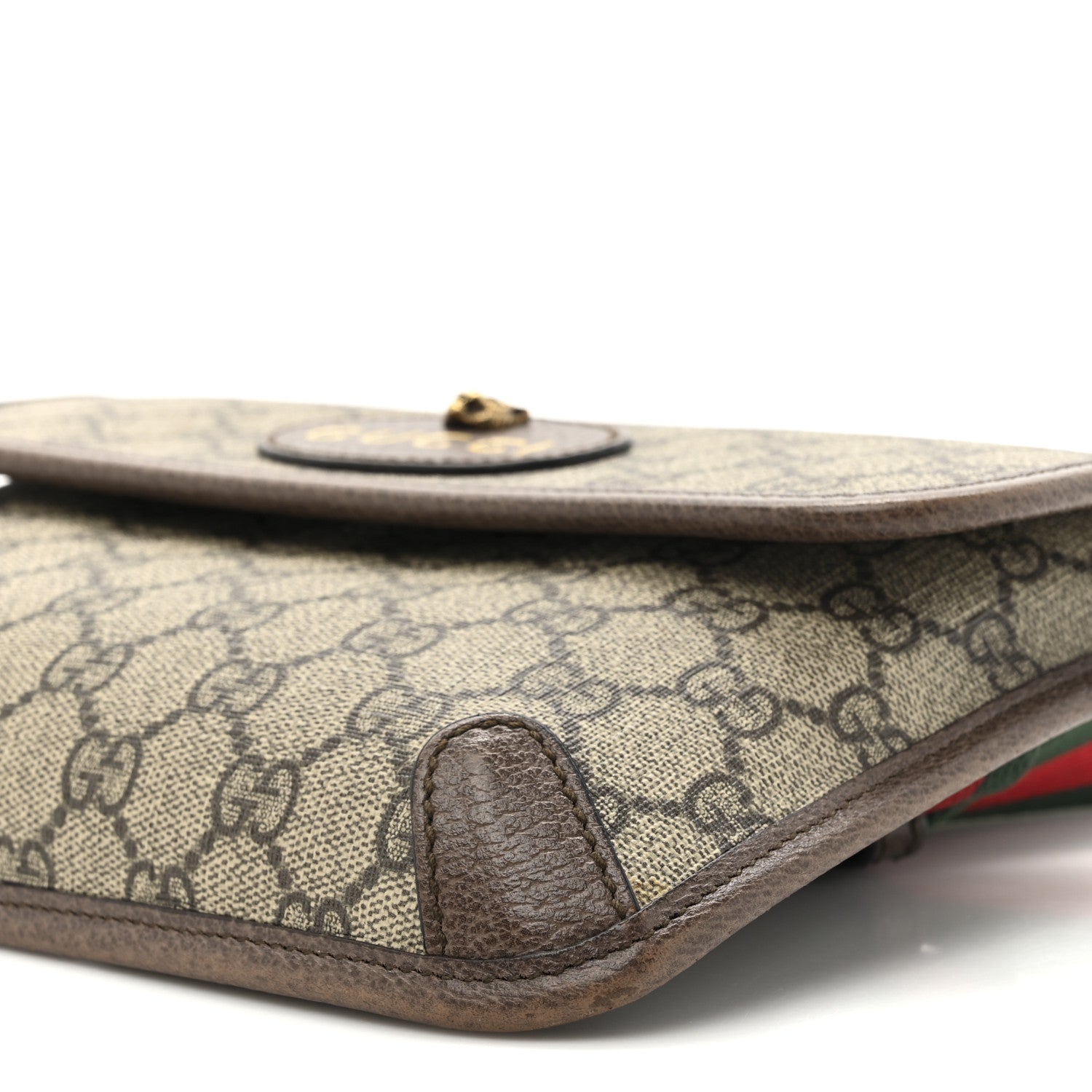 Gucci GG Supreme Monogram Neo Vintage Web Belt Bag Brown 9 of 13