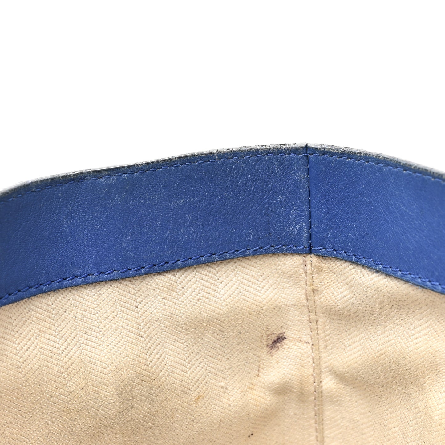 Calfskin Anagram Embossed Tote Blue