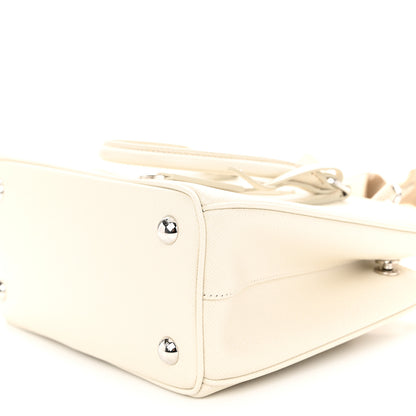 Prada Saffiano Lux Micro Galleria Shoulder Bag Talco 10 of 11