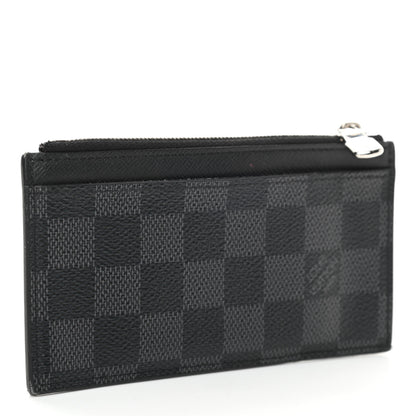 Louis Vuitton Damier Graphite Taiga Coin Card Holder 3 of 8