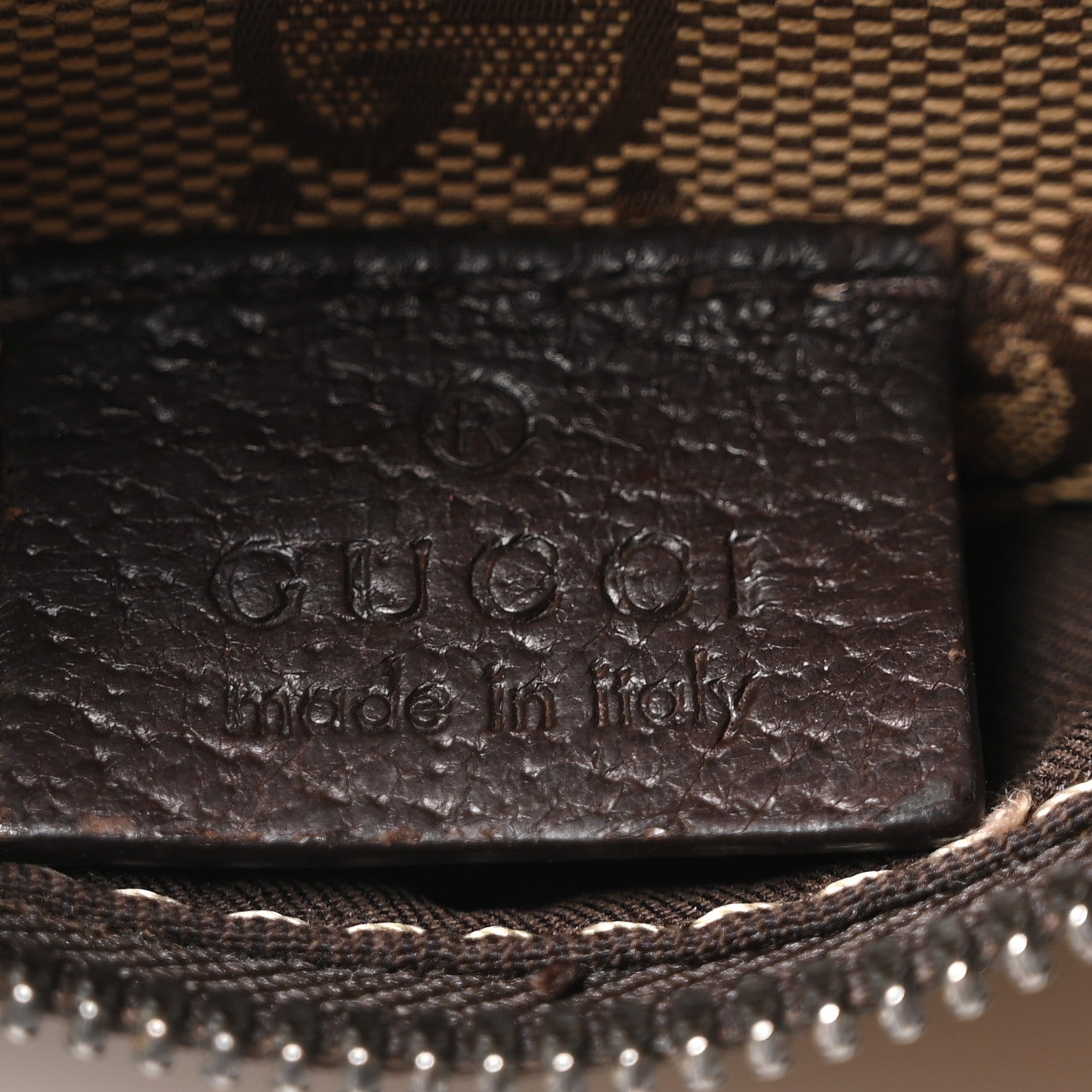Gucci GG Monogram Web Double Pocket Belt Bag Dark Brown 10 of 10