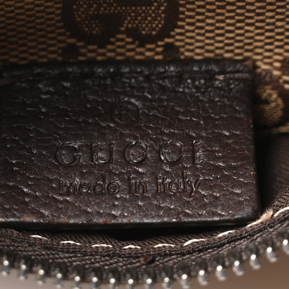 Gucci GG Monogram Web Double Pocket Belt Bag Dark Brown 10 of 10
