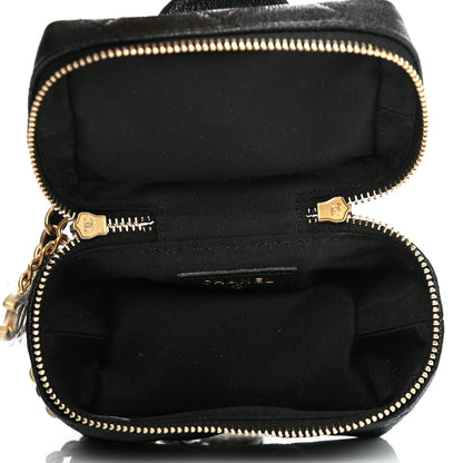 Chanel Caviar Quilted Mini Top Handle Vanity With Chain Black 4 of 6