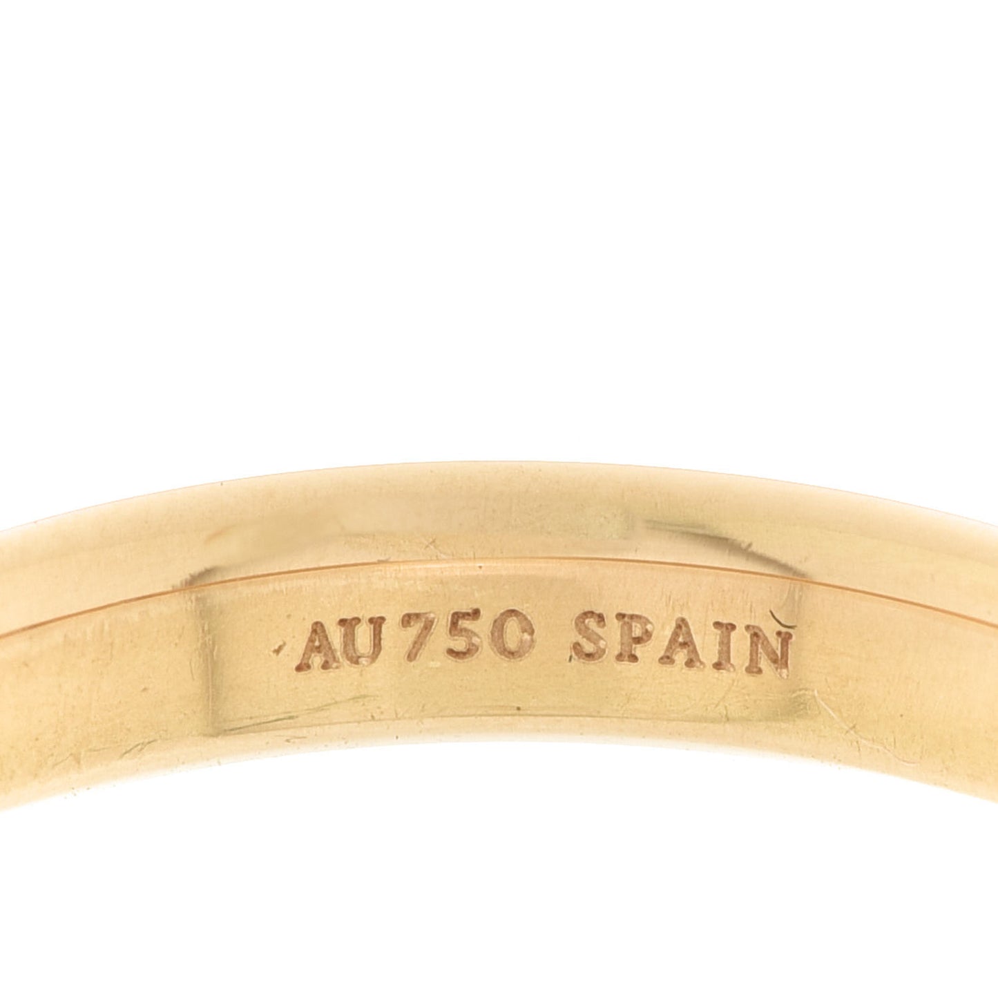 18K Yellow Gold Diamond Elsa Peretti Stacking Band Ring 50 5.5