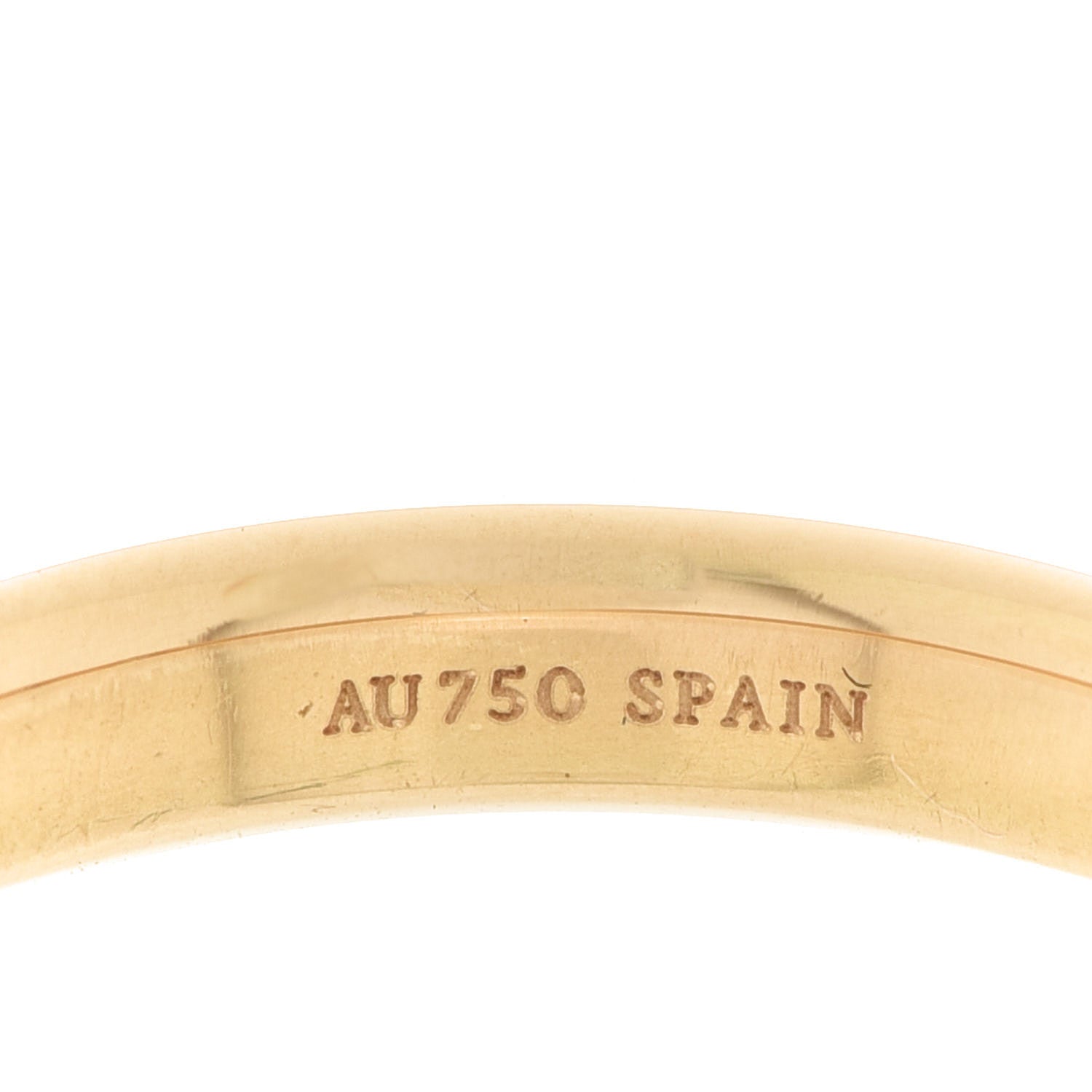 Tiffany 18K Yellow Gold Diamond Elsa Peretti Stacking Band Ring 50 5.5 5 of 6