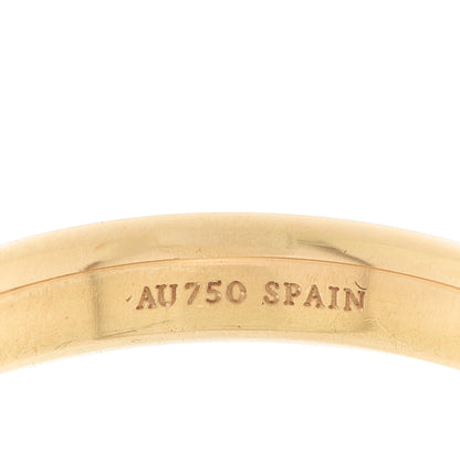 Tiffany 18K Yellow Gold Diamond Elsa Peretti Stacking Band Ring 50 5.5 5 of 6