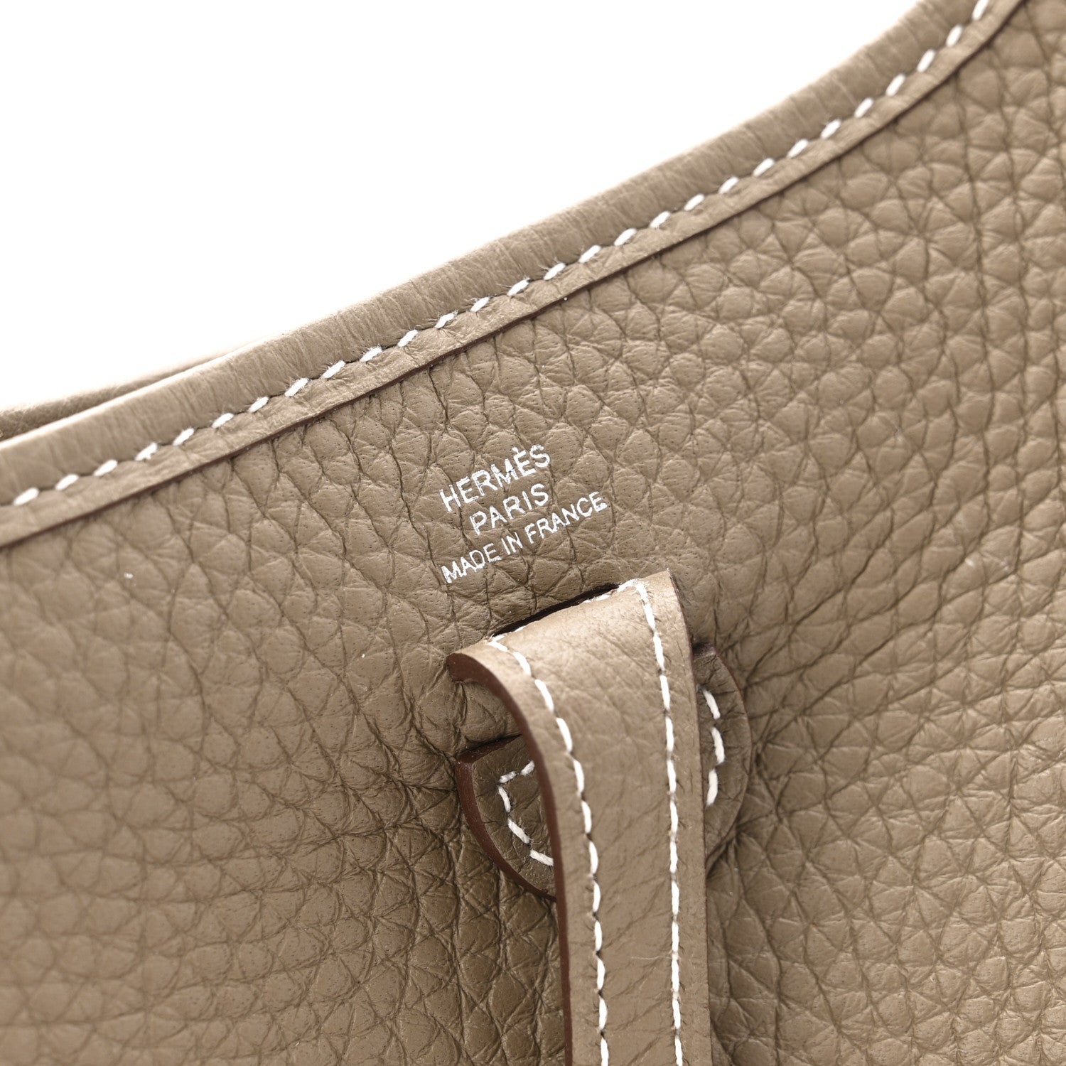 Hermes Taurillon Clemence Evelyne TPM Etoupe 6 of 13
