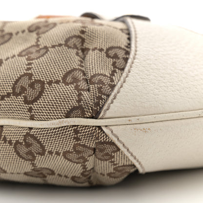 Gucci Monogram Bamboo Horsebit Hobo Off White 10 of 16