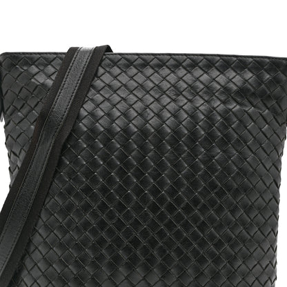 Bottega Veneta Nappa Intrecciato VN Crossbody Messenger Bag Black 9 of 12