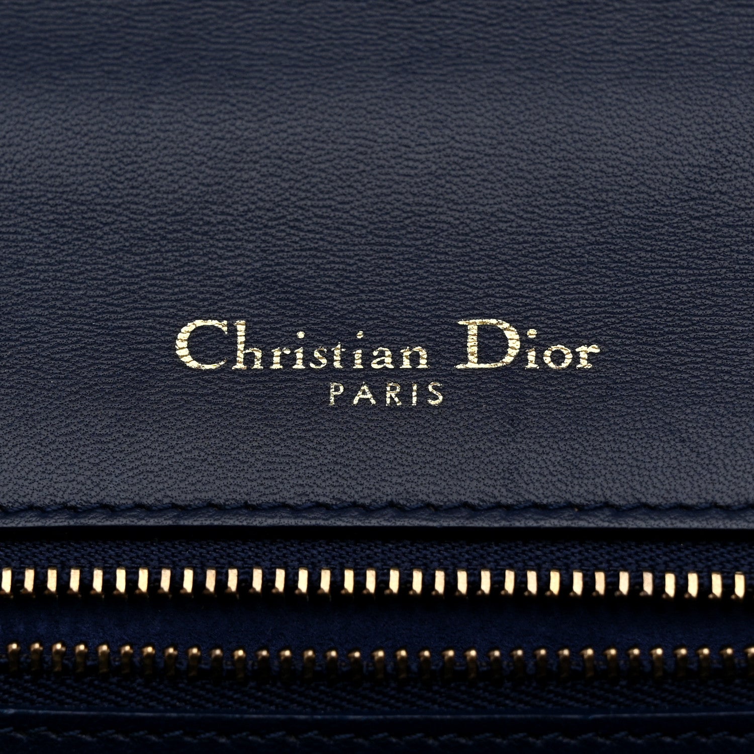 Christian Dior Lambskin Studded Medium Diorama Flap Bag Navy Blue 6 of 10