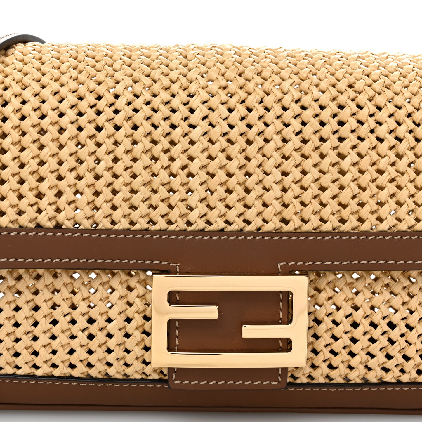 Macrame Crochet Baguette Natural Gianduia