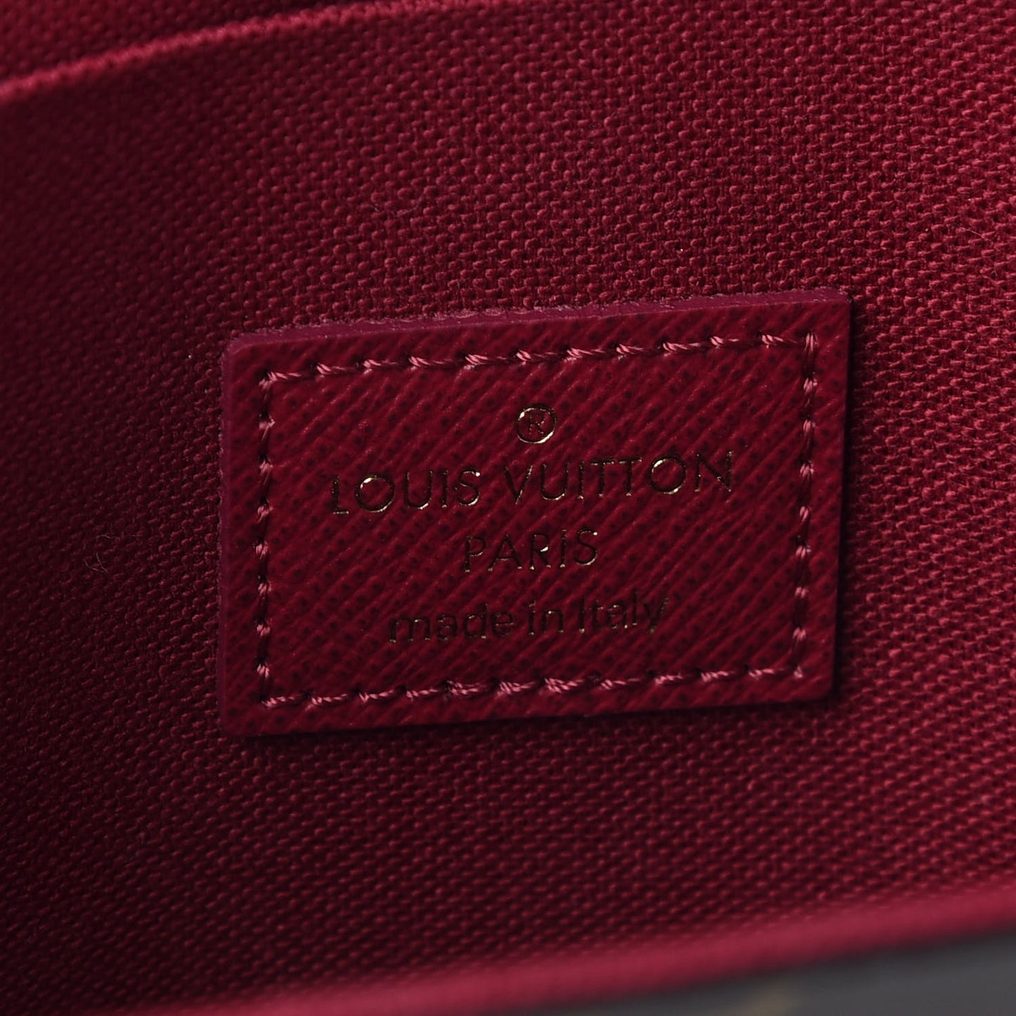 Monogram Pochette Felicie Chain Wallet Fuchsia