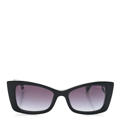 Chanel Acetate CC Rectangle Sunglasses 5430 Black 2 of 7