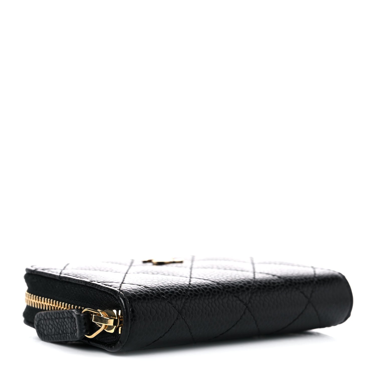 Chanel Caviar Quilted Zip Coin Purse Black 4 of 8