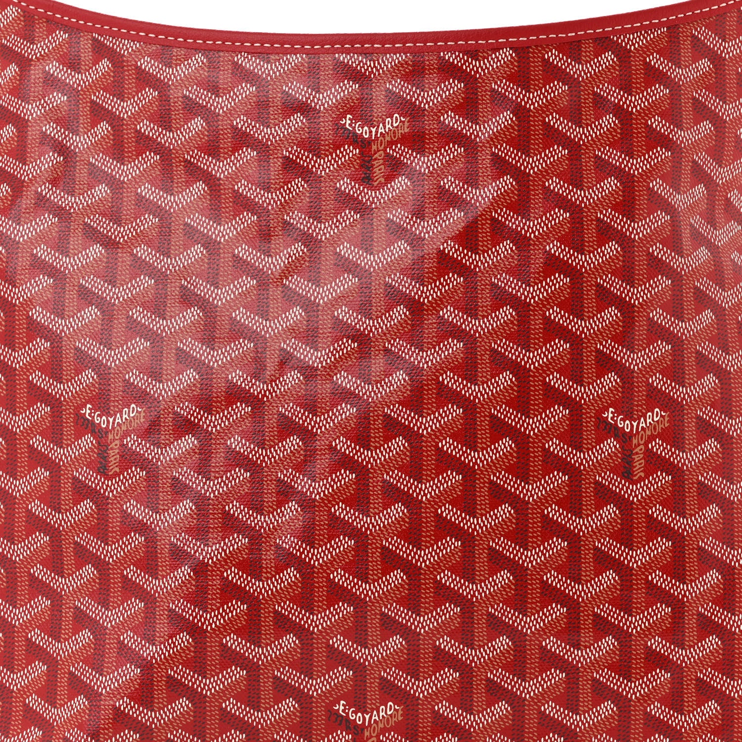 Goyard Goyardine Boheme Hobo Red 9 of 11