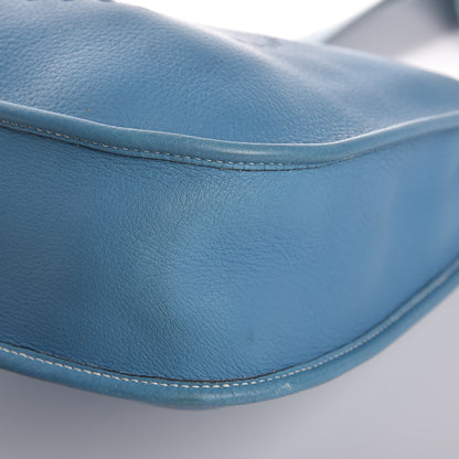Hermes Taurillon Clemence Evelyne PM Blue Jean 9 of 13