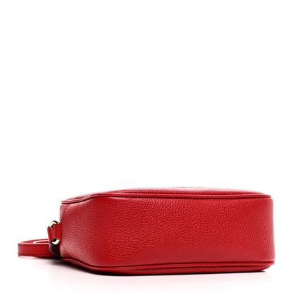 Gucci Pebbled Calfskin Small Soho Disco Bag Tabasco Red 4 of 10