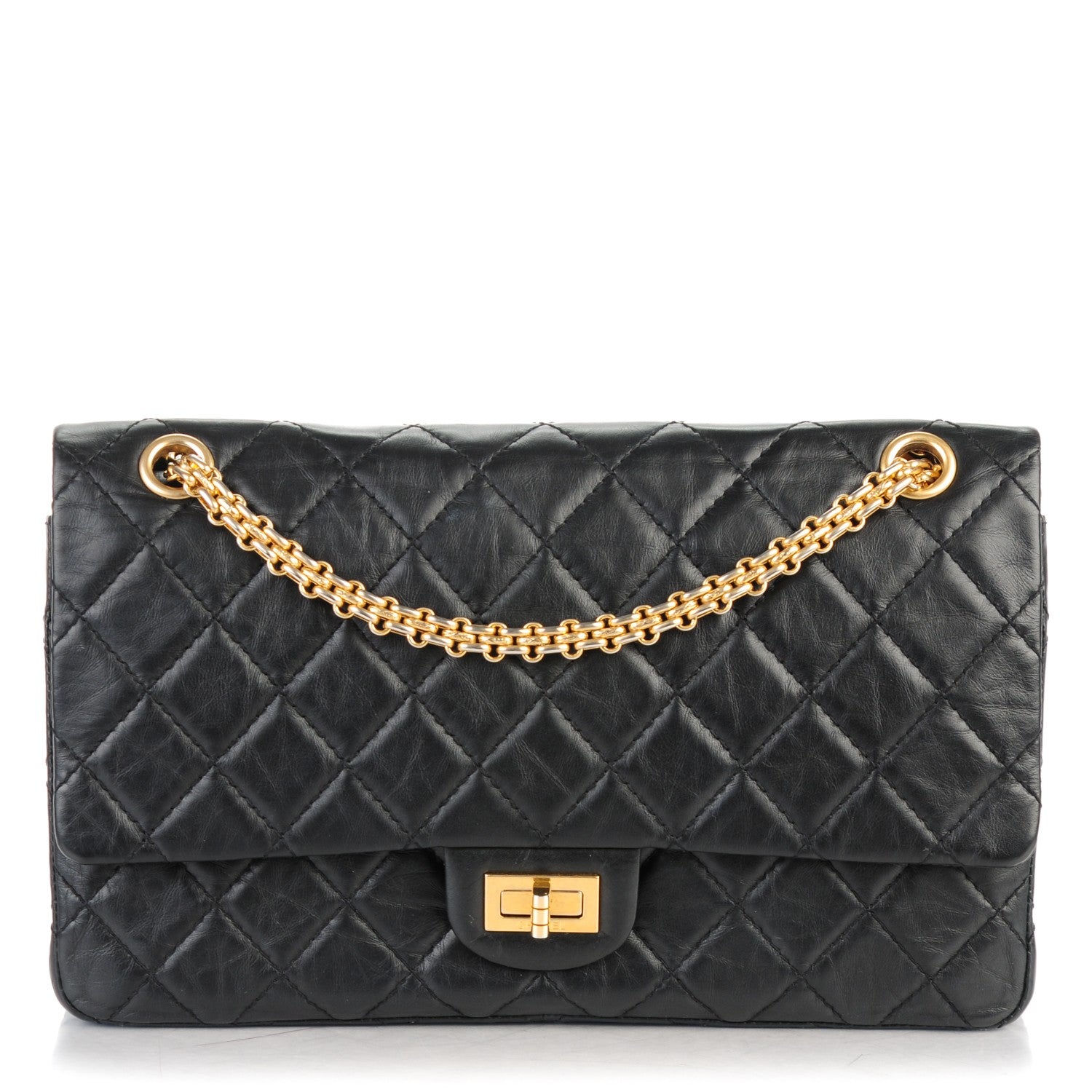 Chanel Aged Calfskin Quilted 2.55 Reissue 226 Flap Black 1 of 7